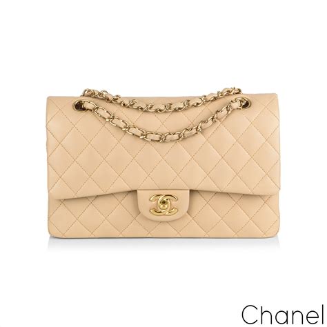 2003 2004 chanel bags in beige lamb leather|Chanel Beige Quilted Lambskin Medium Classic Double Flap Bag .